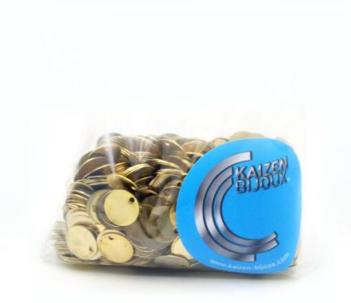 Chapa Redonda 10mm dorado 2ª