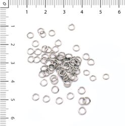 Argollas 4mm niquel