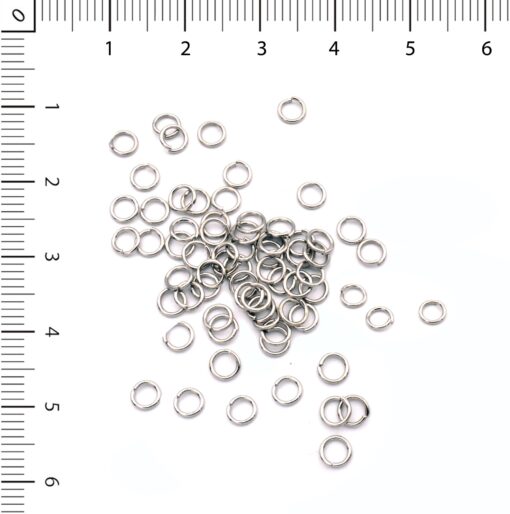 Argollas 4mm niquel