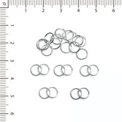 Alternative view of Argollas 6mm niquel