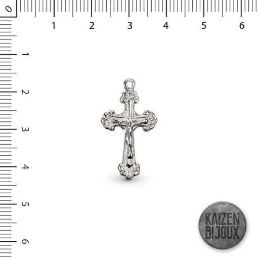 Cruz con cristo doble faz 26mm