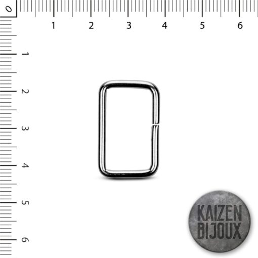 Argollas Rectangulares 25 x 16 mm