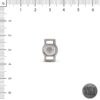 Base Pulsera Oval 7 x 8,5mm Simple Faz