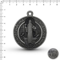 Medallón San Benito Plata vieja