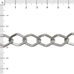 Cadena Aluminio Romboidal punteada