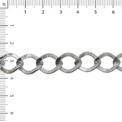 Rombo labrada alum  plateada