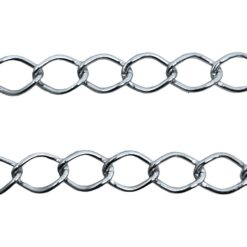 Cadena Rombo ALuminio Plateado