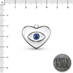 Corazon con ojo turco de 30mm