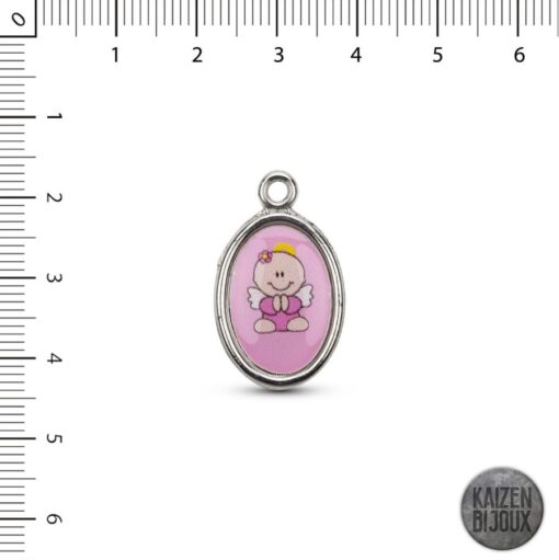 Bautismo Nena Oval Simple Faz