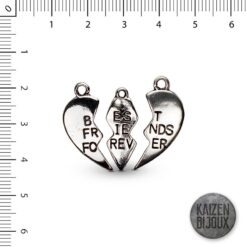 Corazon Best Friend 3 partes Patinado