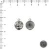Base 10mm con Rosa