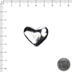 Dije Corazon Grande de 34 mm niquel