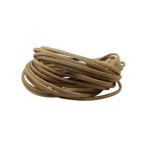 Cinta de Gamuza 3mm Yute Claro