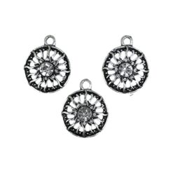Dije Redondo Sol con Strass