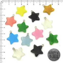 Alternative view of Colgante Estrella de vidrio
