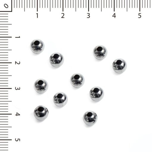 Cuentas Metal niquel 6mm - Image 2