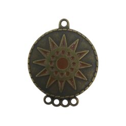 Dije Sol con argollas
