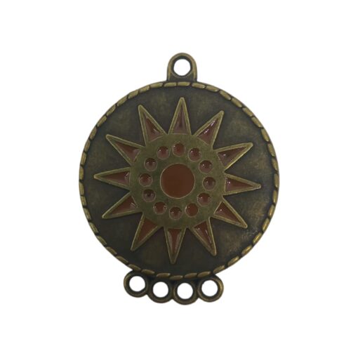 Dije Sol con argollas