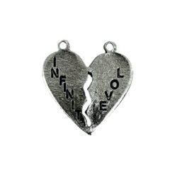 Dije Corazon "INFINITY LOVE" doble agarre