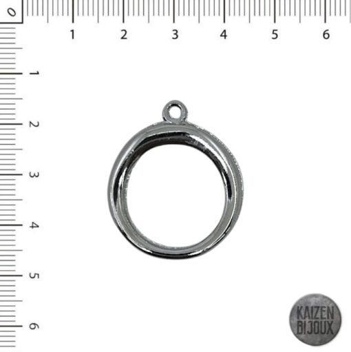 Dije Argolla descentrada y curva