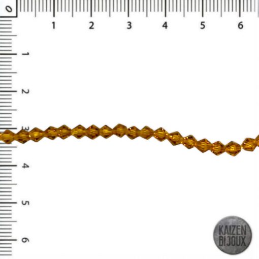 Bicono 4mm Ámbar