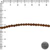 Bicono Cristal Marron AB 4mm