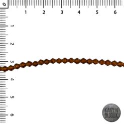 Bicono Cristal Marron AB  4mm
