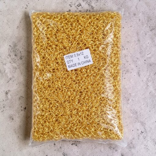 Argollas 12mm Dorado Fuerte