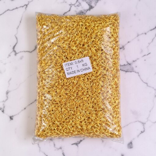 Argollas 9mm Dorado Fuerte