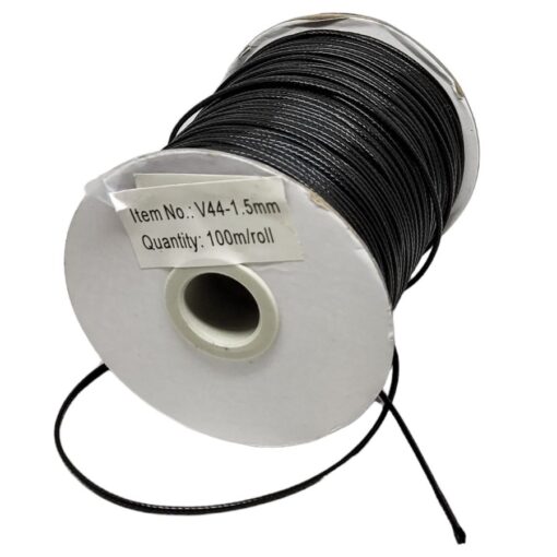 Cordón con alma Negro Brillante - Image 2