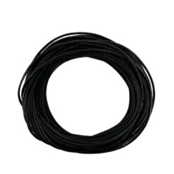 Cordón con alma Negro Brillante