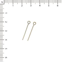 Alfiler 3cm bronce c/rulo