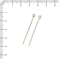 Alfiler 4.5cm bronce c/rulo