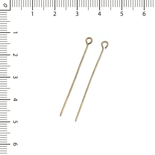 Alfiler 4.5cm bronce c/rulo