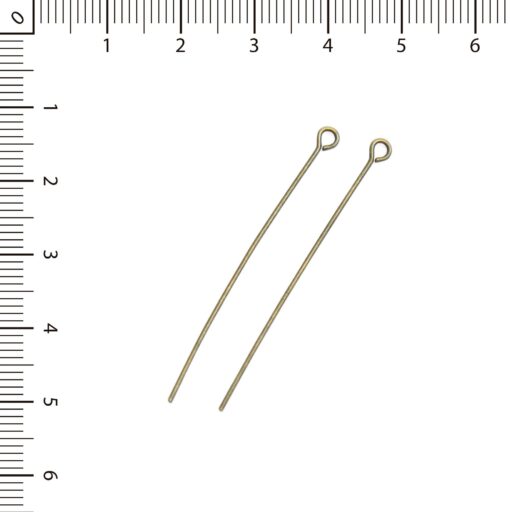 Alfiler 5cm bronce c/rulo