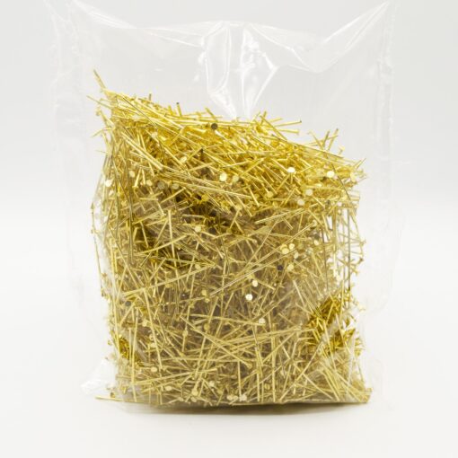 Alfileres 3cm Dorado c/tope