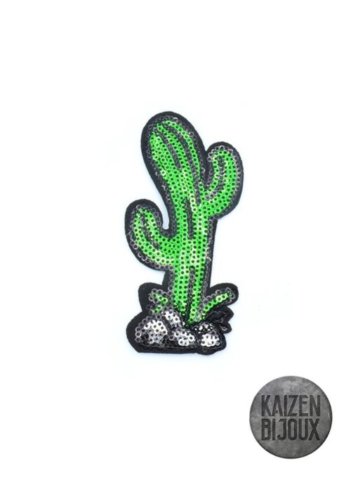 Aplique Termoadhesivo Cactus Con lentejuelas