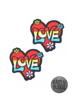 Aplique Termoadhesivo Corazon Love