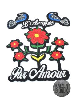 Aplique Termoadhesivo Flor Amour