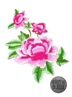 Aplique Termoadhesivo Flor Rosa