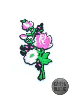 Aplique Termoadhesivo Flores Rosas