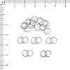 Argollas 6mm niquel