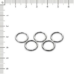 Argollas cerradas finas de 13mm ext.