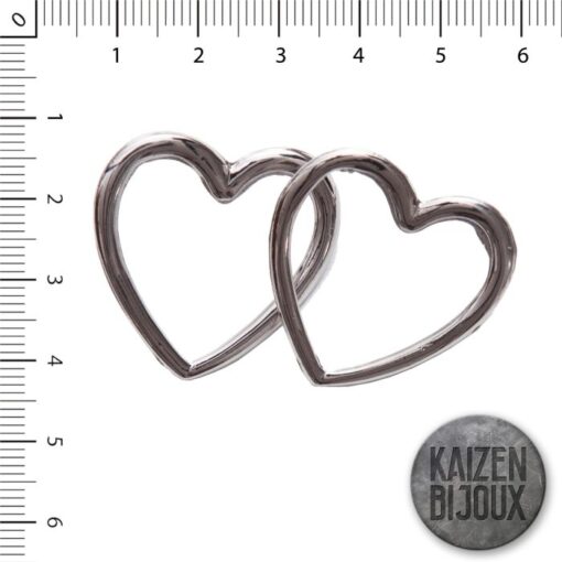 Aro Silueta Corazon 32mm con Fru Fru