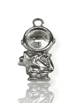 Alternative view of Astronauta con estrella patinado