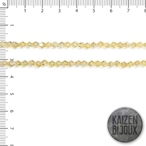 Bicono Cristal Champagne 4mm