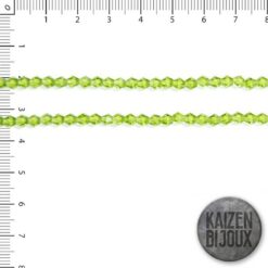 Bicono Cristal Verde Loro Traslucido 4mm