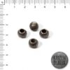 Bolitas 10mm c/pasante gde. Plata vieja