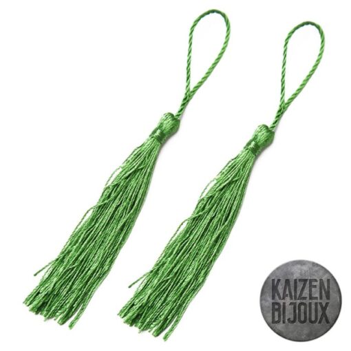 Borla Verde 8cm seda
