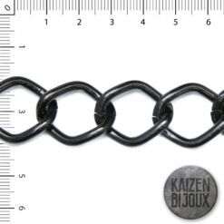 Cadena alu Rombo grande Negra